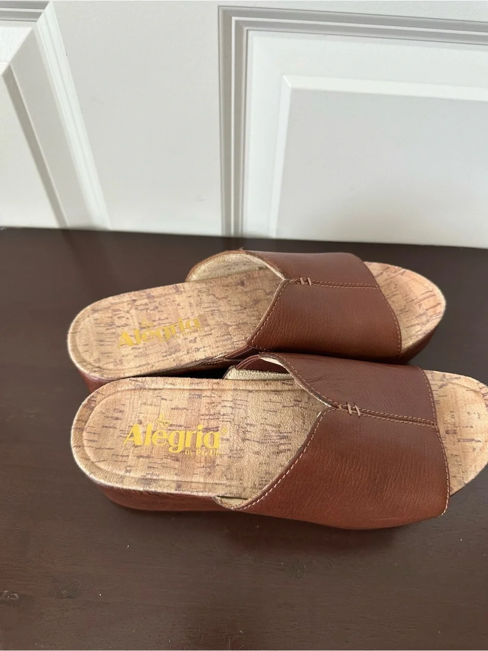 Algeria Women’s Triniti Platform Wedge Slide Sandal Size 36 5.5